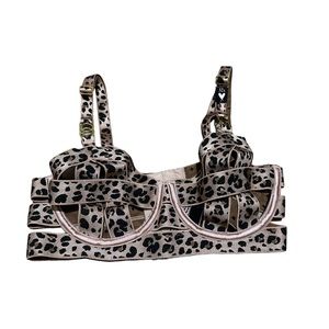 NEW Victoria Secret Leopard Luxe Lined Bra 32A